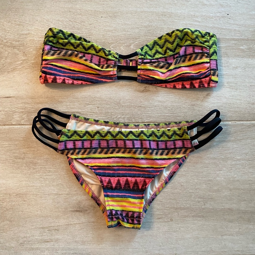 Milly Multicolor Cabana Bikini Set